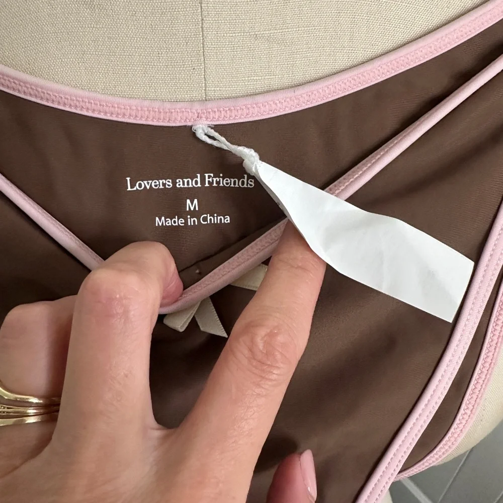 Lover’s and friends Harriet swim bottom high hip Brown and Pink Intimate Wear - Picture 2 of 4